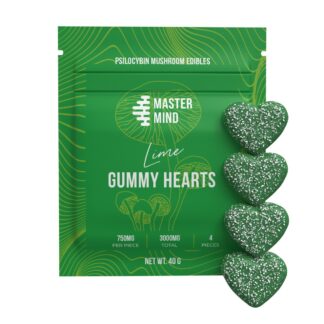 Gummy Hearts 750mg x 4pc (3000mg) - Green Apple
