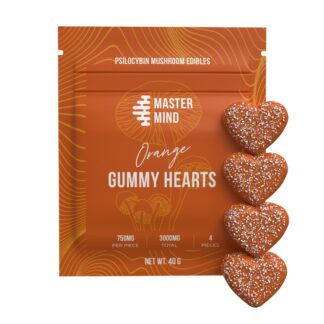 Gummy Hearts 750mg x 4pc (3000mg) - Orange